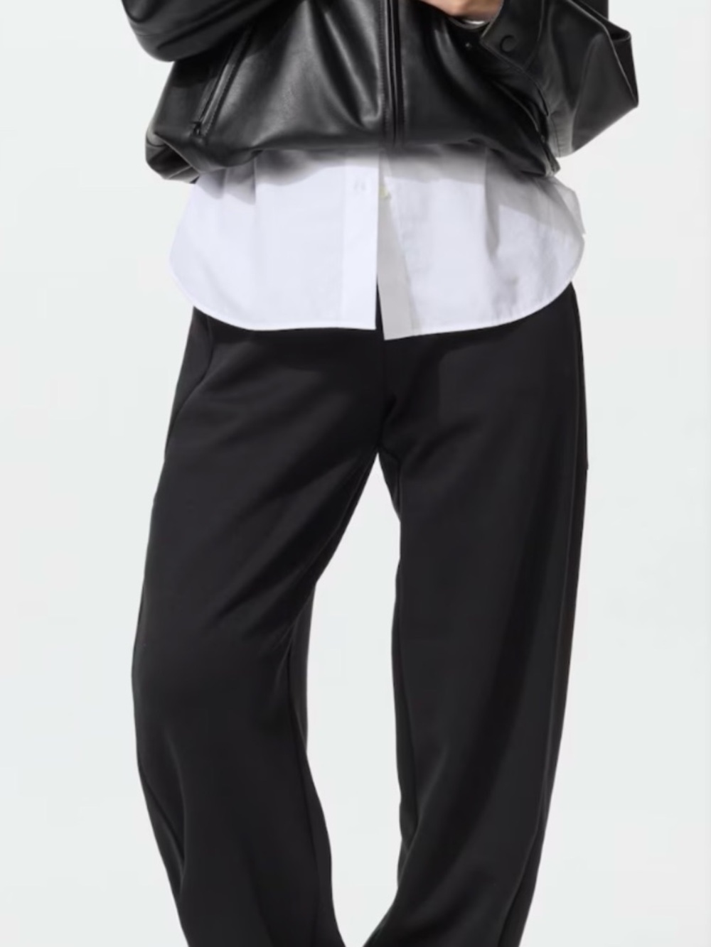 Uniqlo Black Dry Sweat Barrel Pants